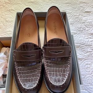 Vionic brown loafers